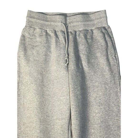 HALARA High Waisted Drawstring Side Pocket Split Wide Leg Fleece Casual Gray XL‎ - Picture 3 of 8